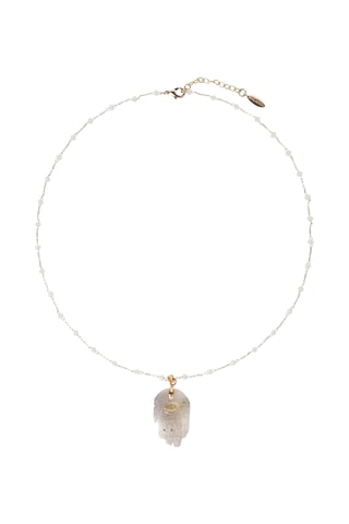 Ketting Verguld met Geelgoud Kika - Kwarts en Zirkonia's