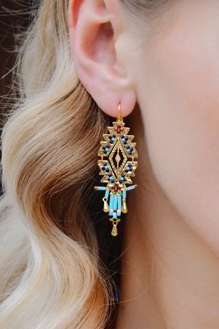 Oorbellen Verguld met Geelgoud Kora - Zirkonia’s