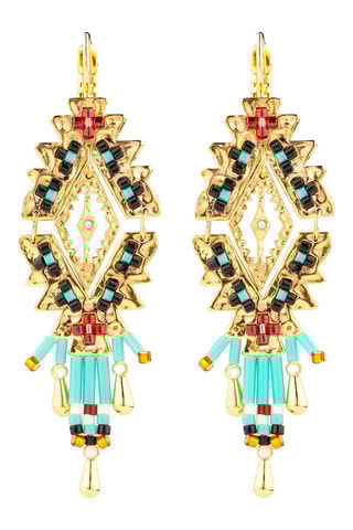 Oorbellen Verguld met Geelgoud Kora - Zirkonia’s