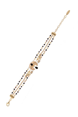 Armband Verguld met Geelgoud Manalou - Labradorieten, Opalen en Zikronia’s