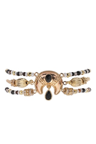 Armband Verguld met Geelgoud Manalou - Labradorieten, Opalen en Zikronia’s