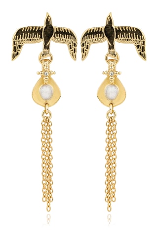 Oorbellen Verguld met Geelgoud Palua - Zirkonia’s