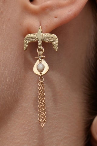 Oorbellen Verguld met Geelgoud Palua - Zirkonia’s