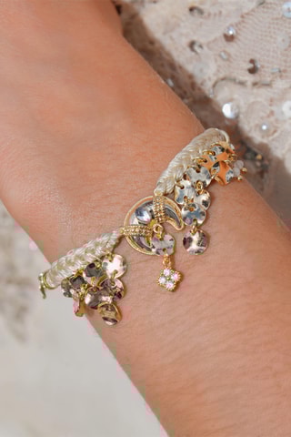 Armband Verguld met Geelgoud Rozo - Maanstenen, Opalen en Zikronia’s