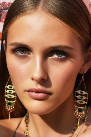 Oorbellen Verguld met Geelgoud Soledad - Zirkonia’s