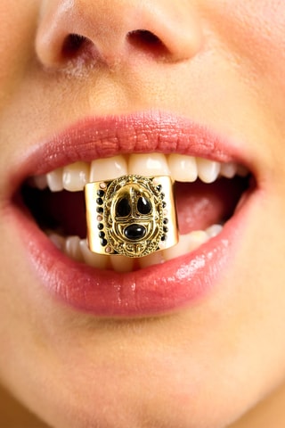 Ring Verguld met Geelgoud Trezor