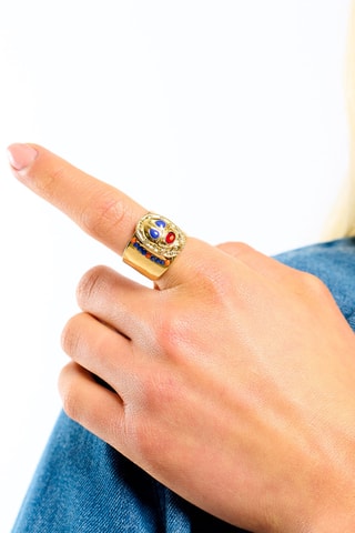 Ring Verguld met Geelgoud Trezor