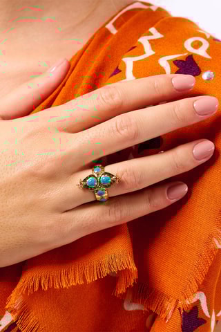 Ring Verguld met Geelgoud Vadja