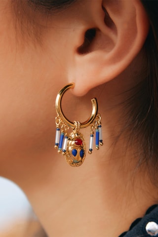 Creolen Verguld met Geelgoud Valdo