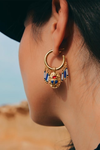 Creolen Verguld met Geelgoud Valdo