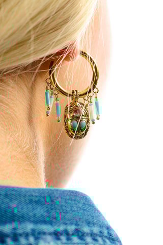 Creolen Verguld met Geelgoud Valdo