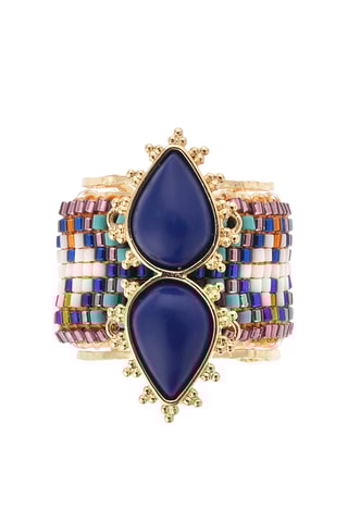 Ring Verguld met Geelgoud Viva - Lapis Lazuli