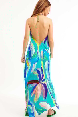 Lange Jurk Papeete - Turquoise