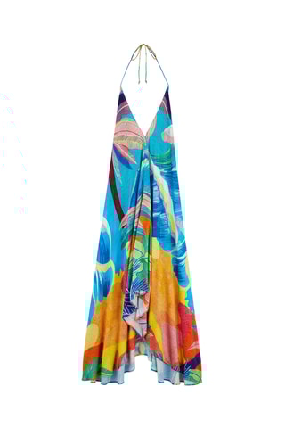 Lange Jurk Papeete - Turquoise