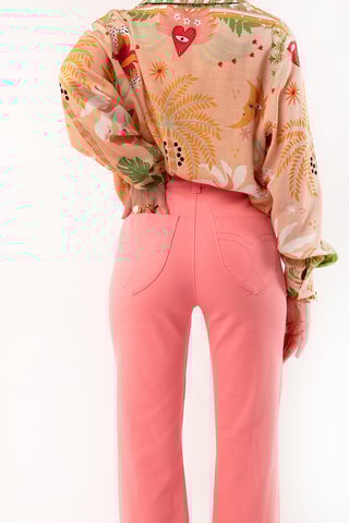 Flare Broek Meghan - Koraalrood