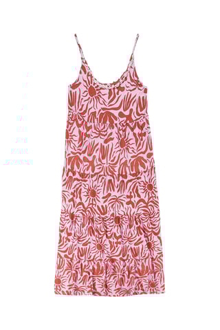 Lange Jurk Alison - Koraalrood