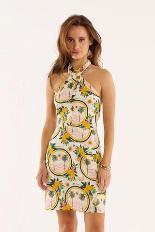 Rechte Jurk Anita - Geel