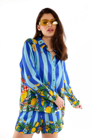 Blouse Bonaventure Sicily - Lichtblauw