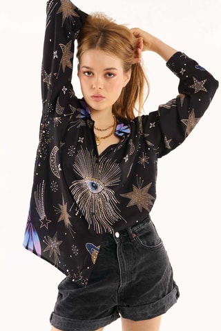 Blouse Bonaventure Comete - Zwart