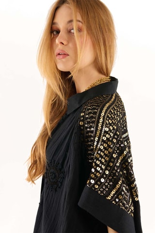 Blouse-jurk Claire - Zwart