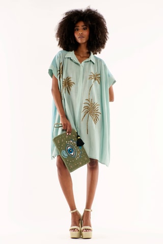 Blouse-jurk Clovis - Turquoise