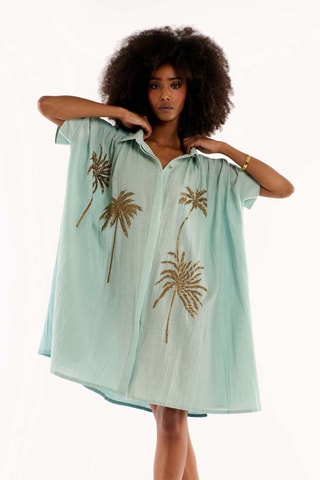 Blouse-jurk Clovis - Turquoise