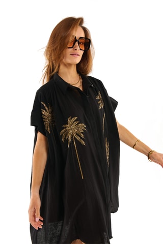 Blouse-jurk Clovis - Zwart