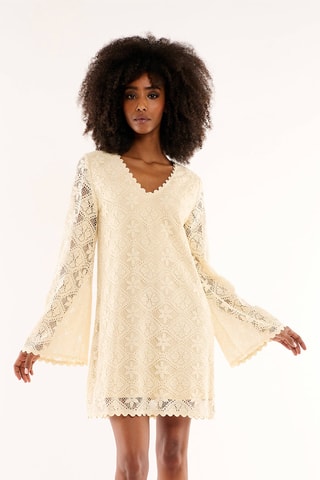 Rechte Kanten Jurk Deborah - Ecru