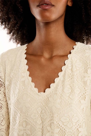 Rechte Kanten Jurk Deborah - Ecru