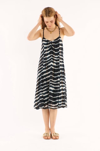 Midi-jurk Ethan - Zwart en Wit