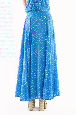 Lange Rok Hoge Taille Irelia - Kobaltblauw