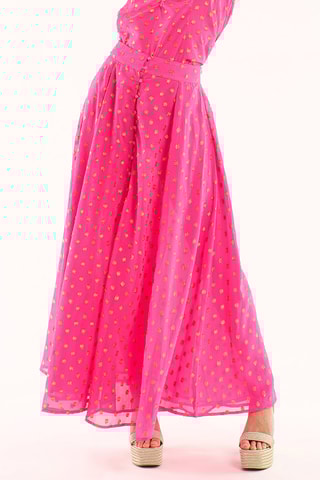 Lange Rok Hoge Taille Irelia - Fuchsia
