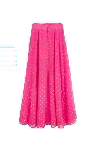 Lange Rok Hoge Taille Irelia - Fuchsia