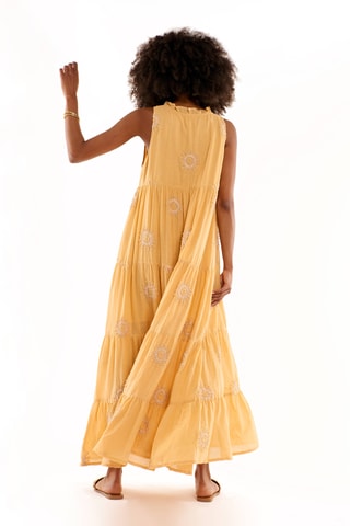Lange Jurk Isidore - Mosterdgeel