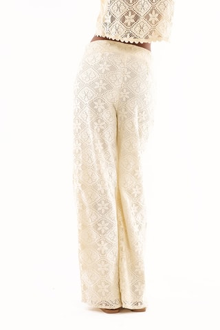 Rechte Kanten Broek Hoge Taille Kayle- Ecru