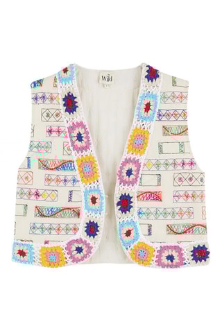 Mouwloos Vest Paulin - Wit