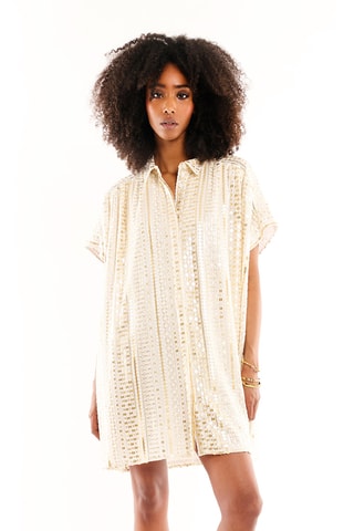 Blouse-jurk Rihanna - Ecru