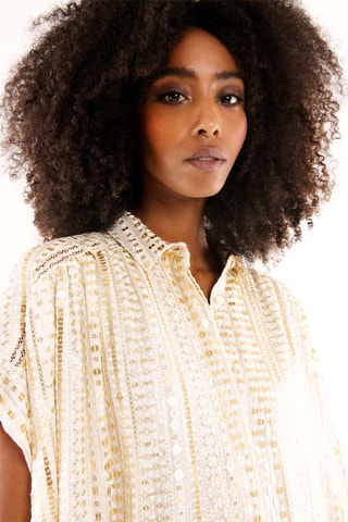 Blouse-jurk Rihanna - Ecru