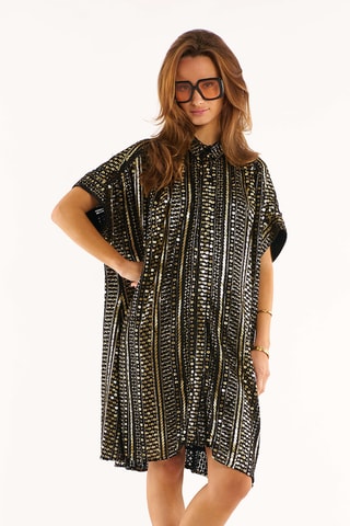 Blouse-jurk Rihanna - Zwart