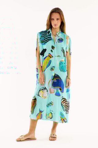 Blouse-jurk Rory - Hemelsblauw