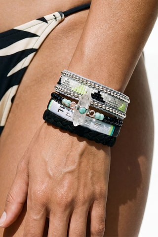 Manchetarmband Blackpeace - Zwart