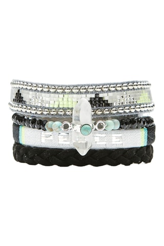 Manchetarmband Blackpeace - Zwart