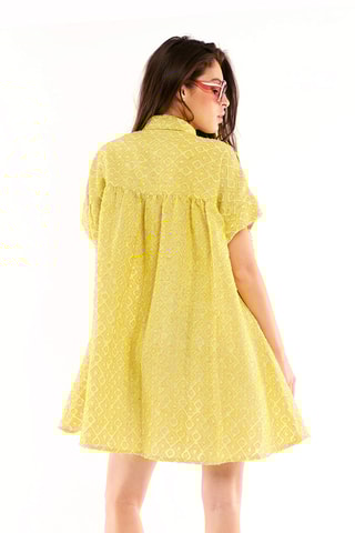 Blouse-jurk Tony - Geel