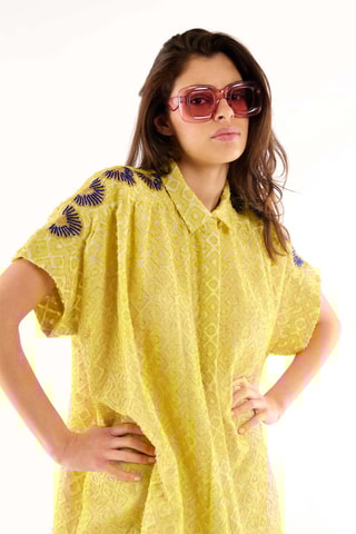 Blouse-jurk Tony - Geel