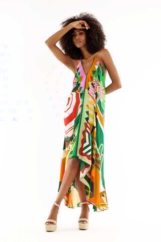 Lange Jurk Voila Chachacha - Groen