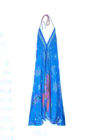 Lange Jurk Voila Comete - Kobaltblauw