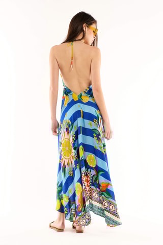 Robe longue Voila Sicily - Bleu 