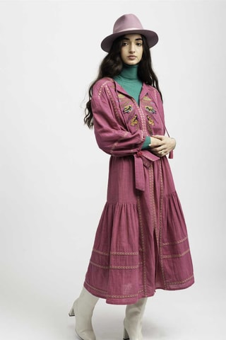 Midi-jurk Maita - Fuchsia