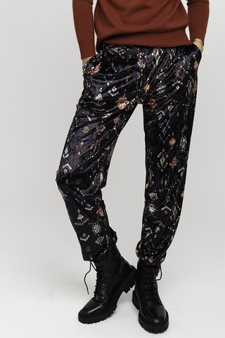 Velours Broek Malo - Zwart