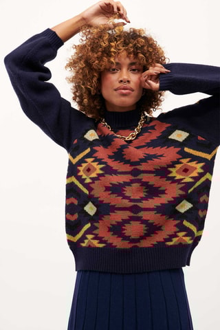 Trui Baxter - Marineblauw